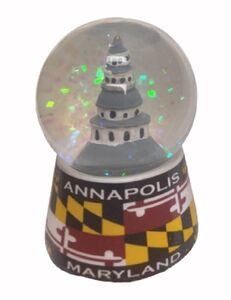 Maryland Flag State House Mini Snow Globe - NEW Fast Ship